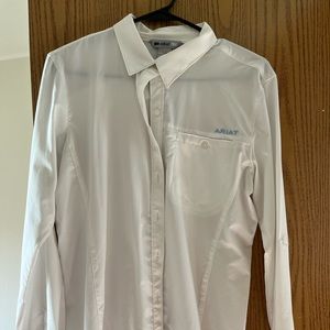 Womens Ariat white long sleeve